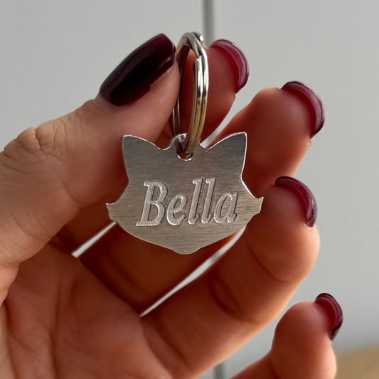 Cat Head ID Tag