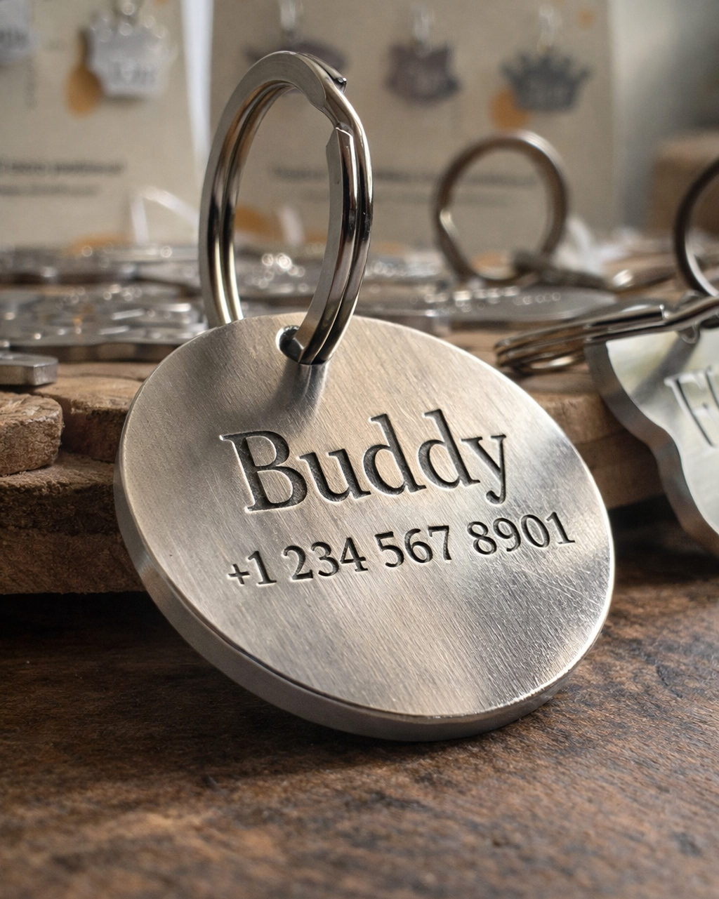 Classic Circle Dog ID Tag