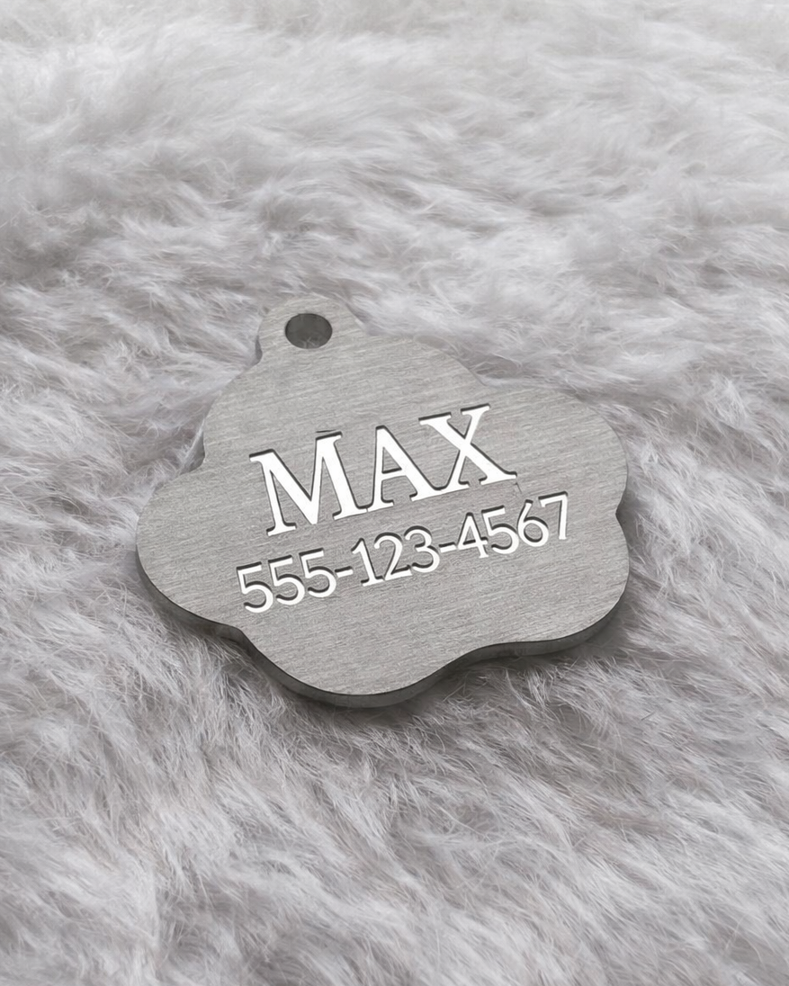 Paw Outline ID Tag