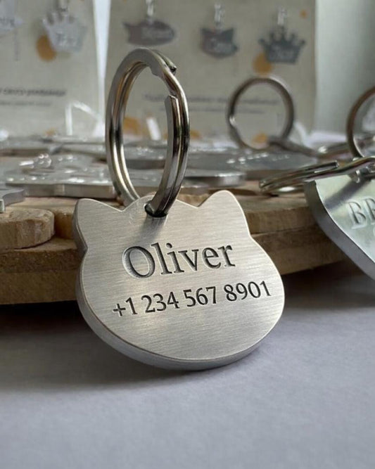 Cat Head ID Tag