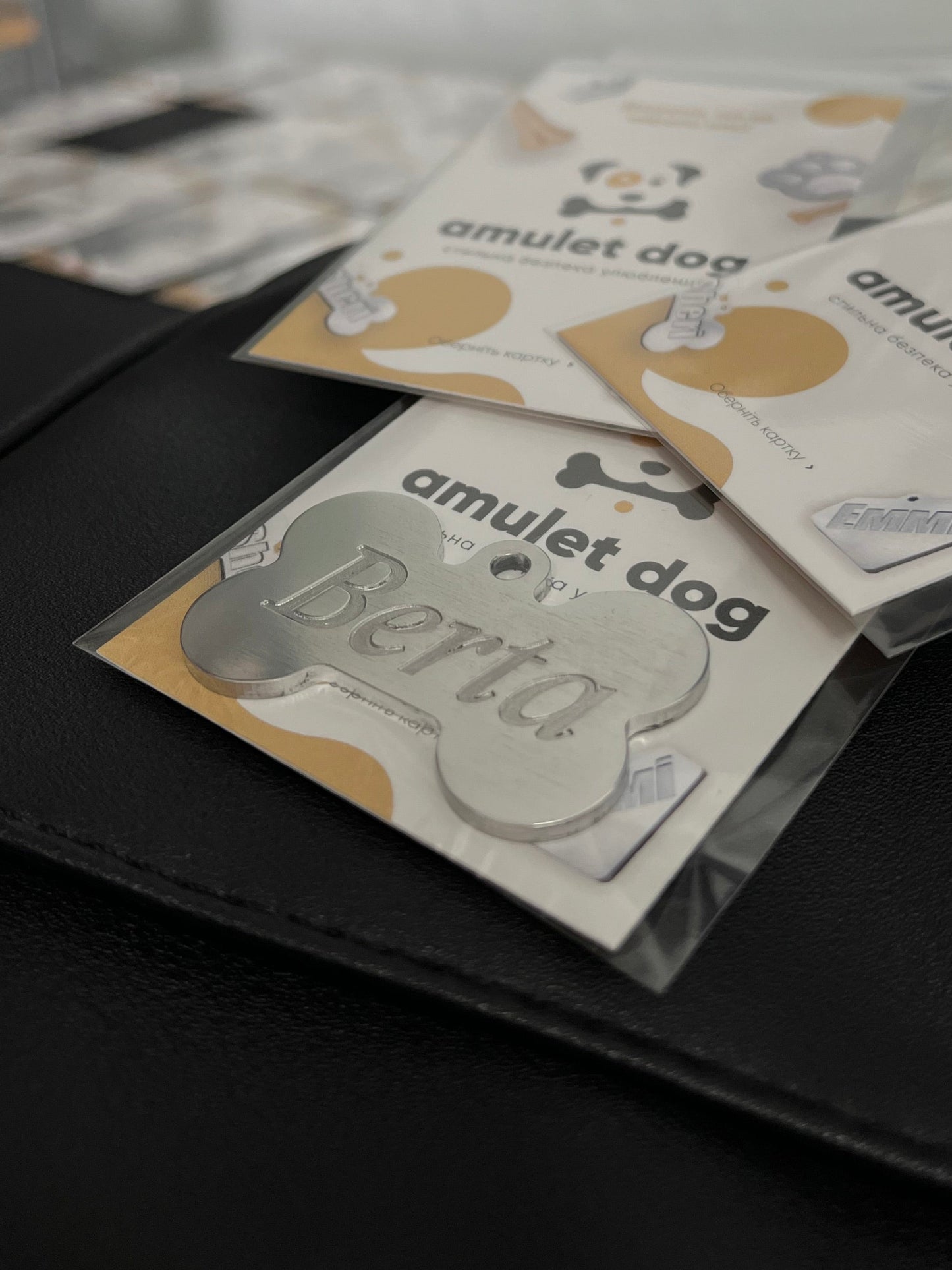 Custom Engraved Dog ID Tag – Bone Shape