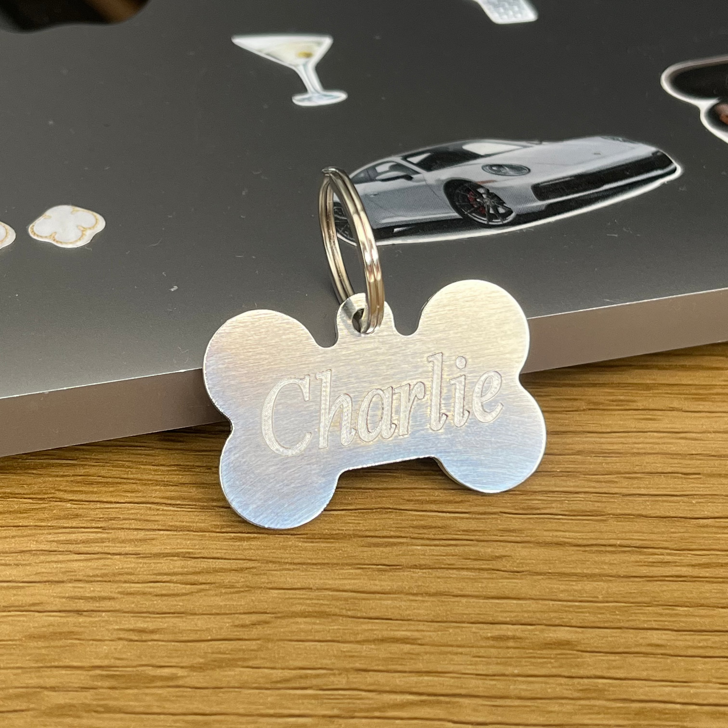Custom Engraved Dog ID Tag – Bone Shape